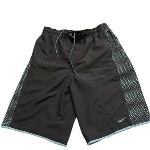NWT Nike Swim Men’s Black Swim Trunks Shorts Size L